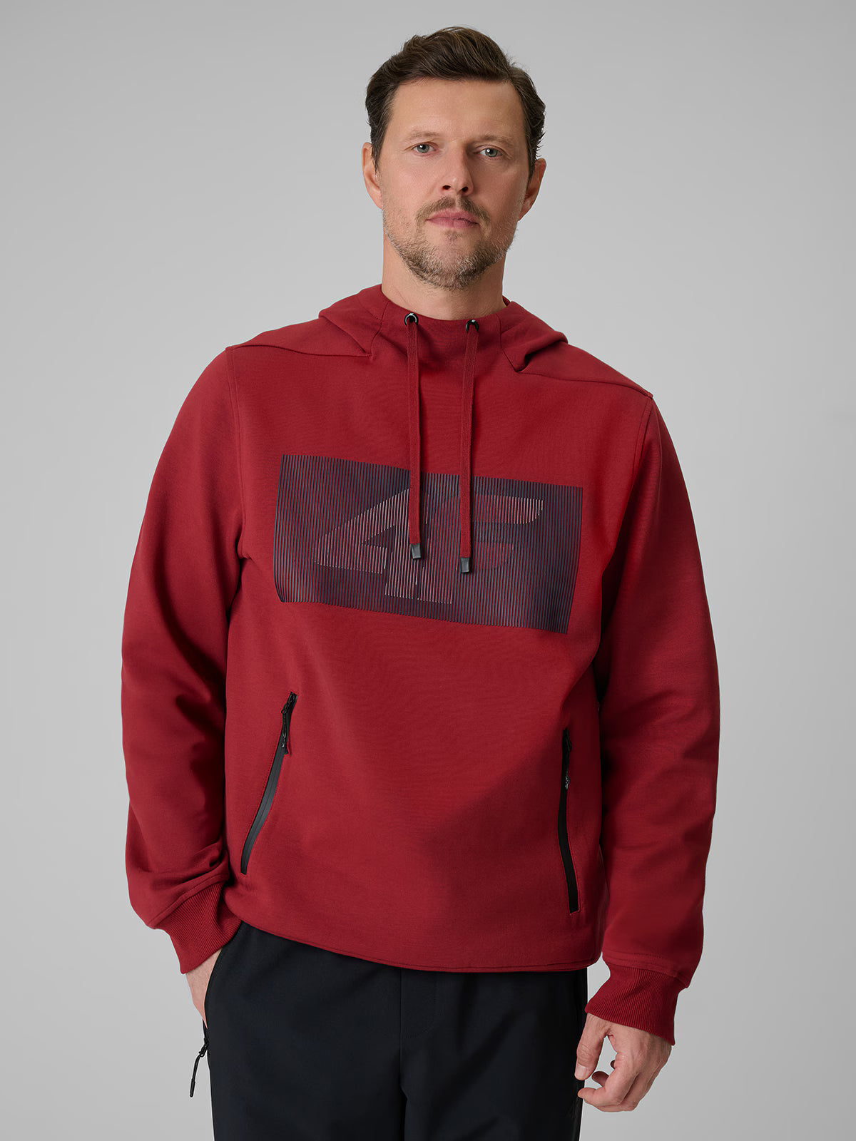 Bluza dresowa regular z kapturem męska