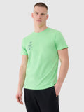 T-shirt regular z nadrukiem męski