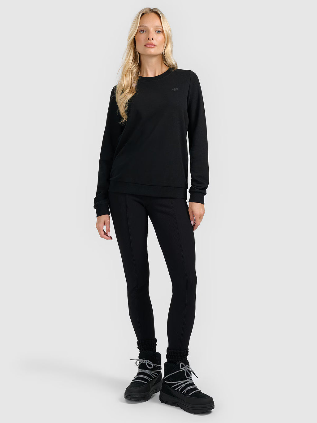 Bluza dresowa nierozpinana bez kaptura damska