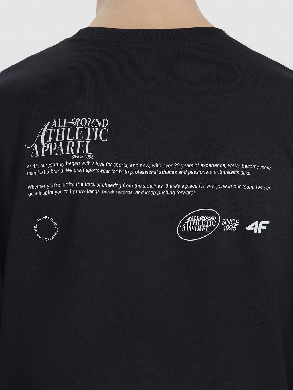 T-shirt oversize z nadrukiem męski