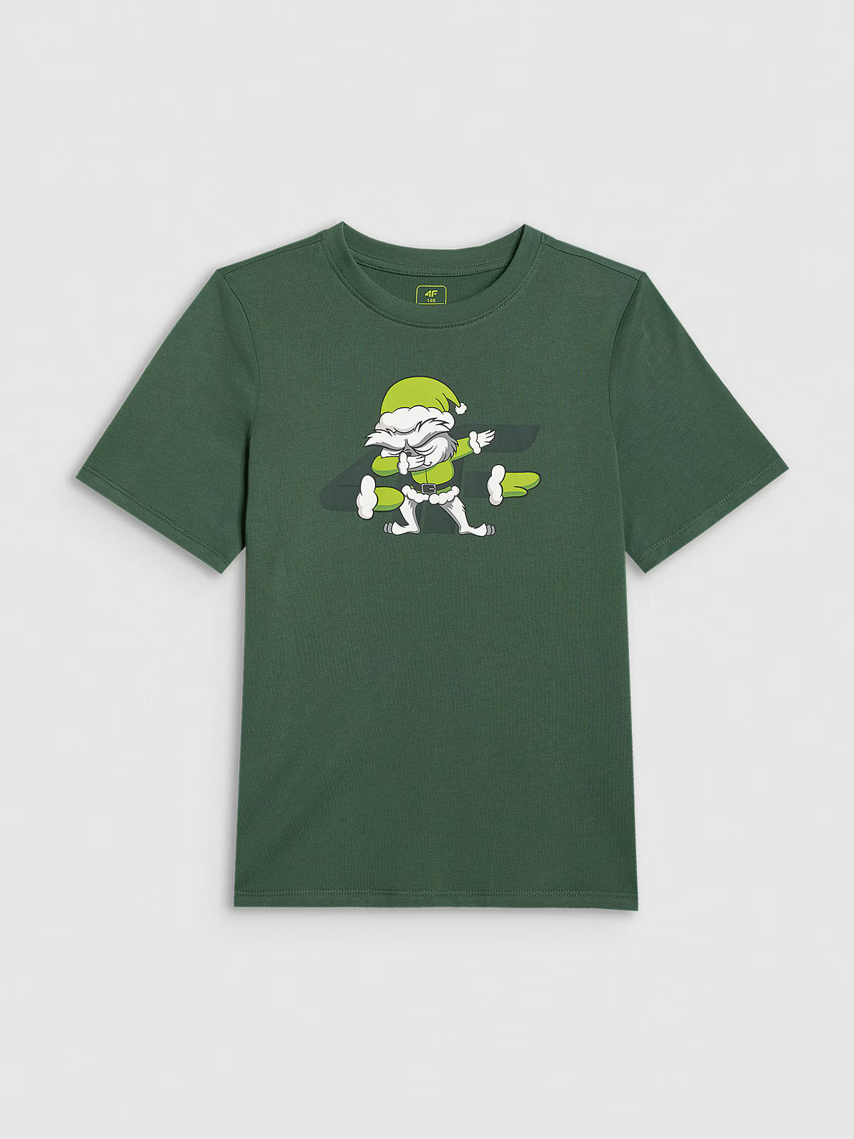 T-shirt regular z nadrukiem świątecznym chłopięcy