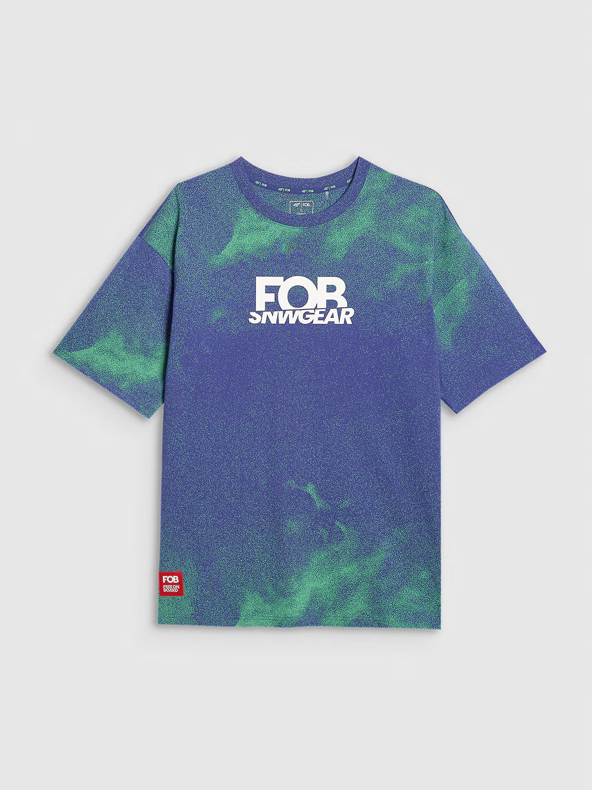 T-shirt loose z nadrukiem męski