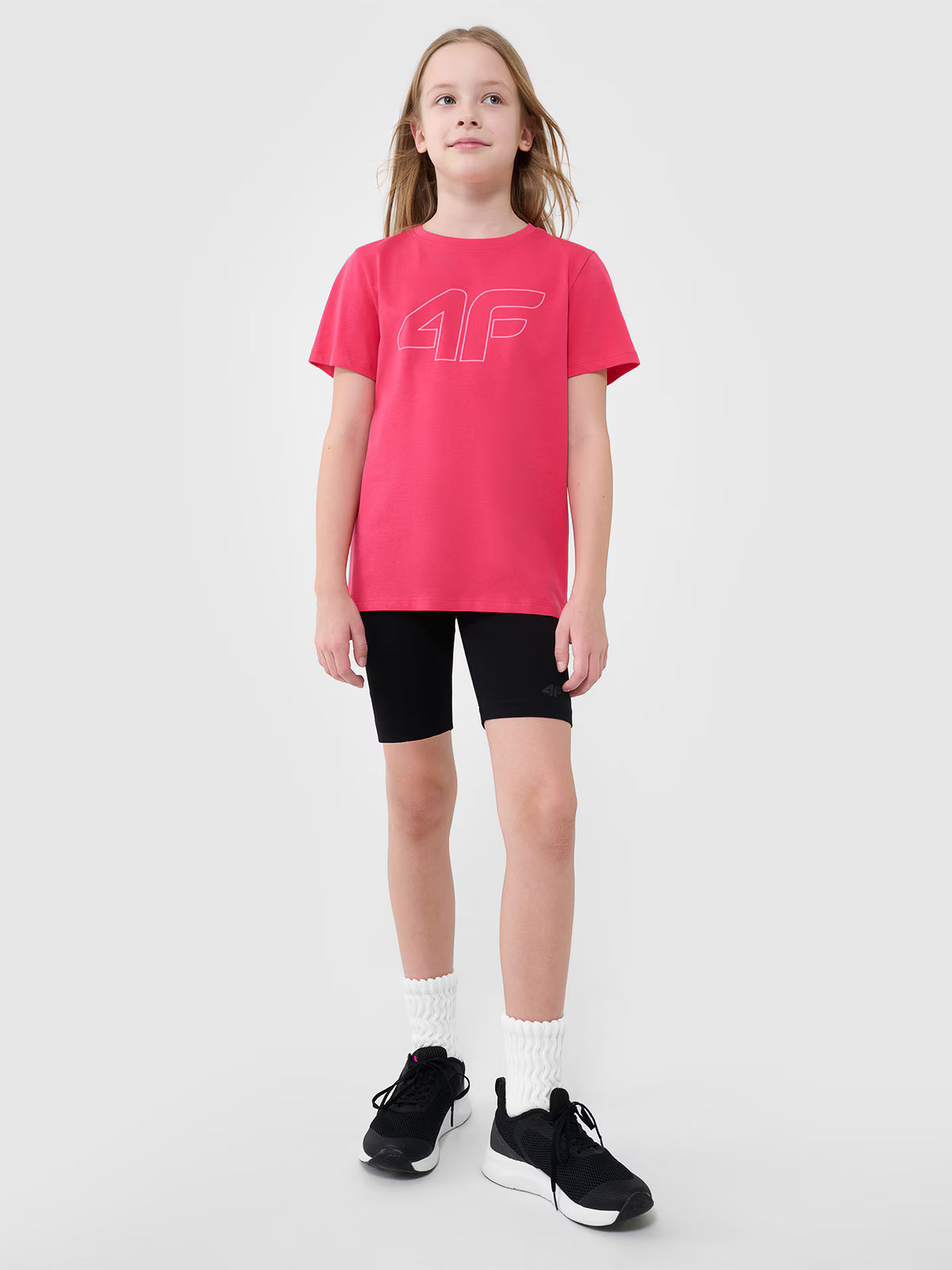 T-shirt regular z nadrukiem dziewczęcy