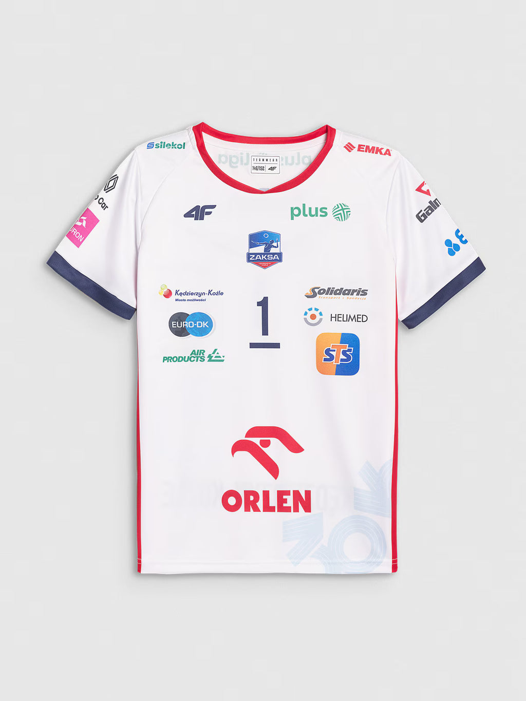 Koszulka meczowa replika domowa z sezonu 2024/2025 dziecięca 4F x Zaksa Kędzierzyn-Koźle - Kurek