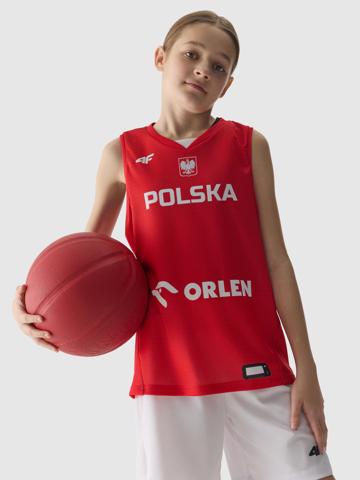 Koszulka reprezentacyjna chłopięca 4F x PZKOSZ