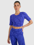 Crop-top treningowy szybkoschnący damski