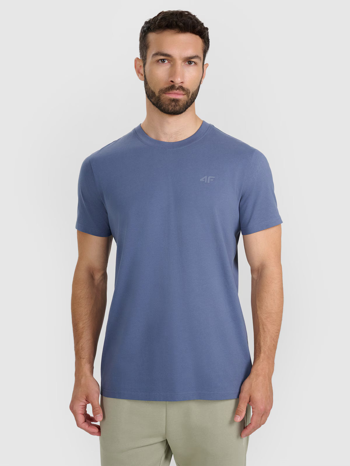 T-shirt regular gładki męski