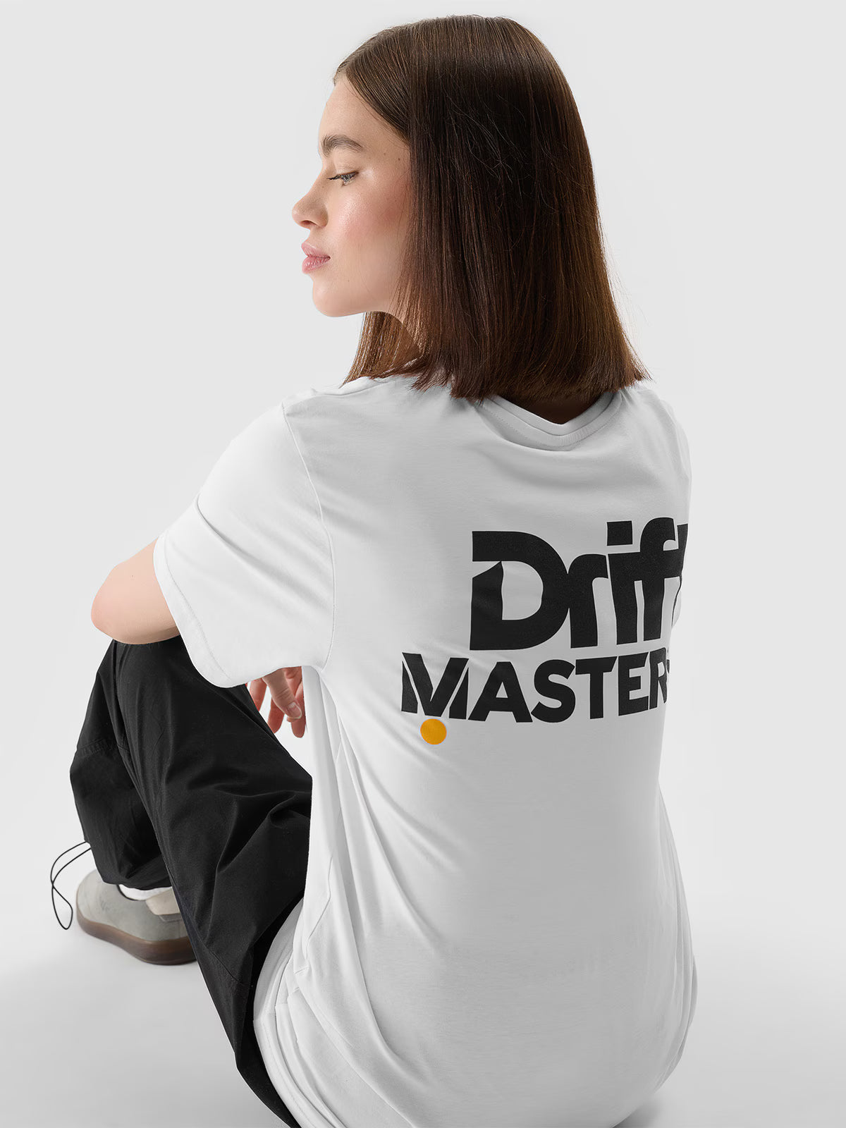 T-shirt regular z nadrukiem uniseks 4F x Drift Masters