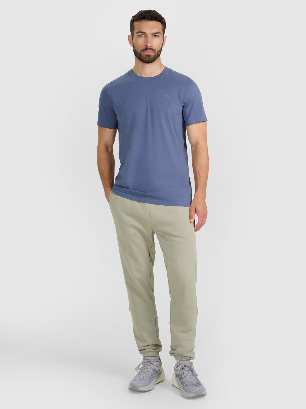 T-shirt regular gładki męski