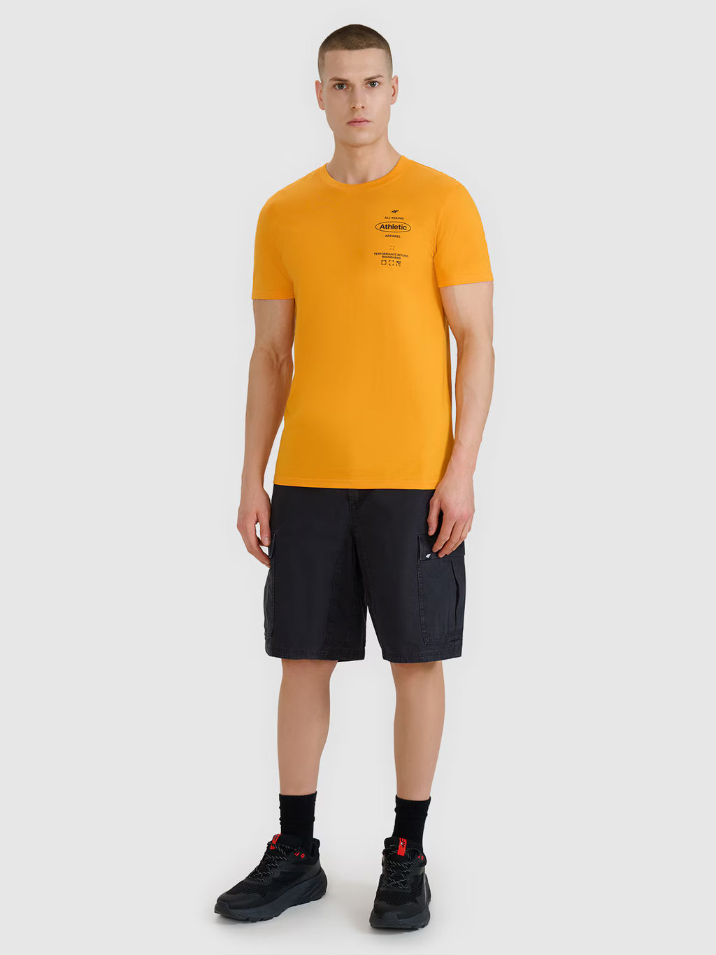 T-shirt regular z nadrukiem męski