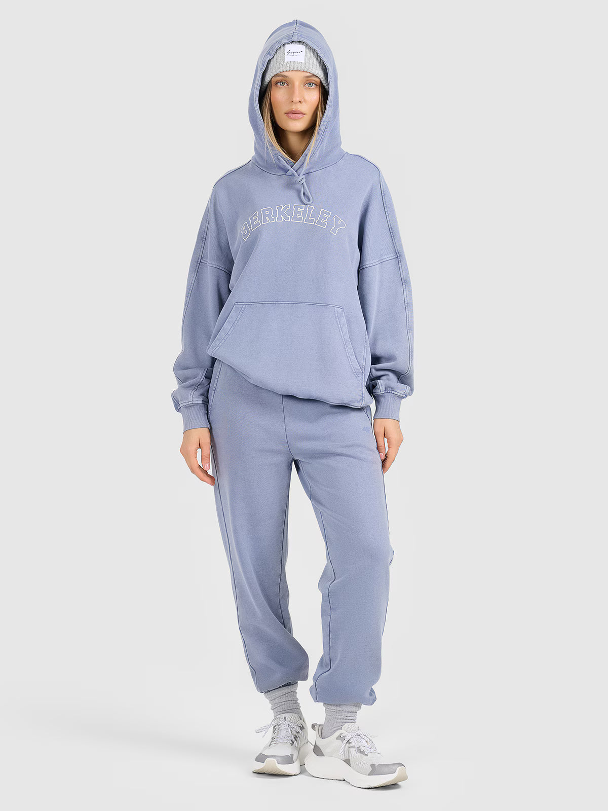 Bluza dresowa nierozpinana z kapturem damska