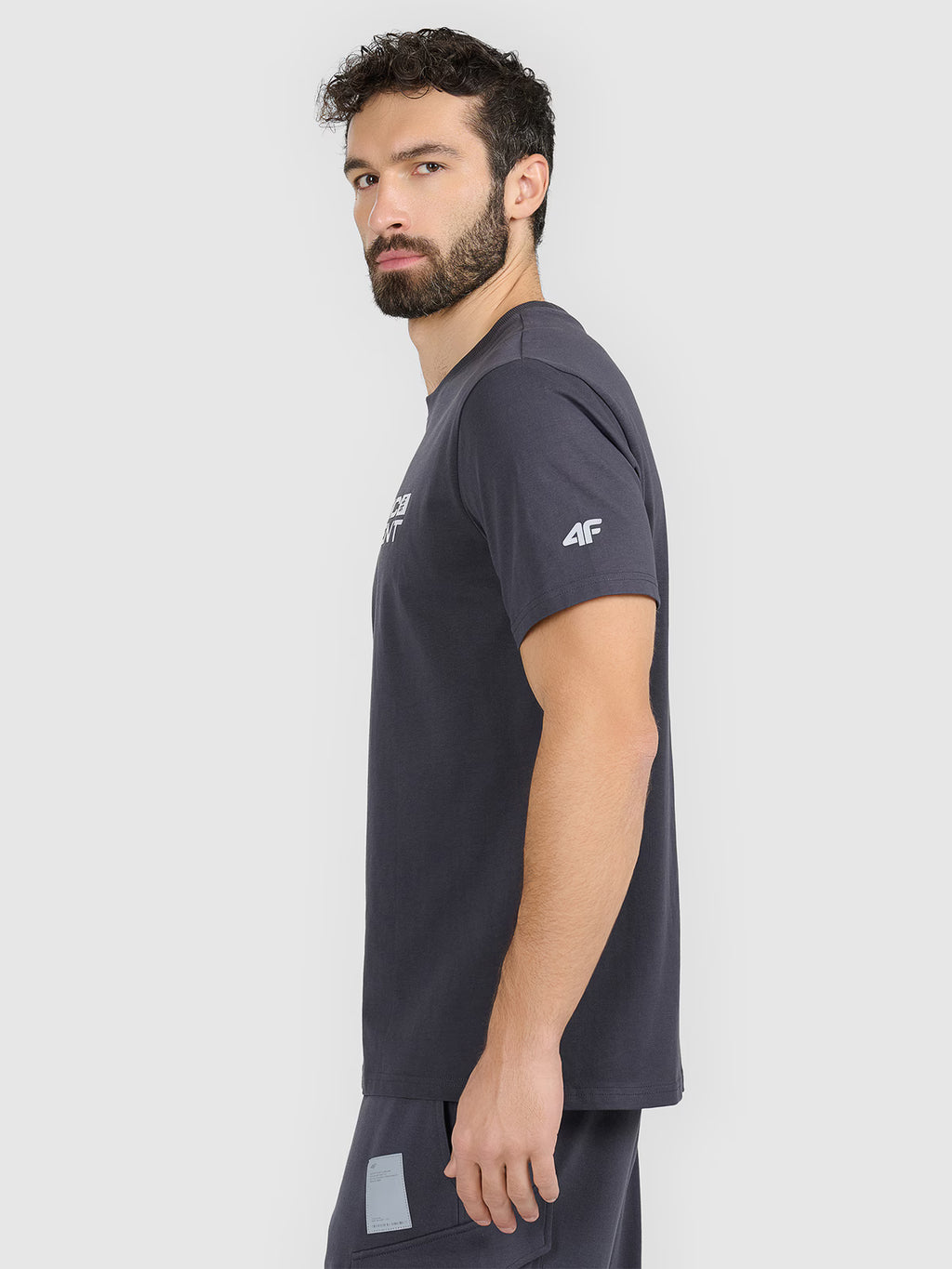 T-shirt regular z nadrukiem męski