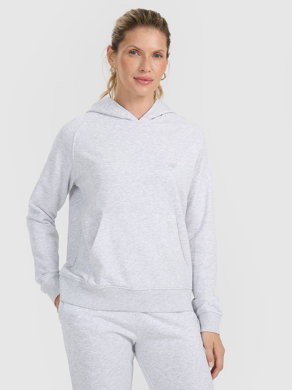 Bluza dresowa nierozpinana z kapturem damska