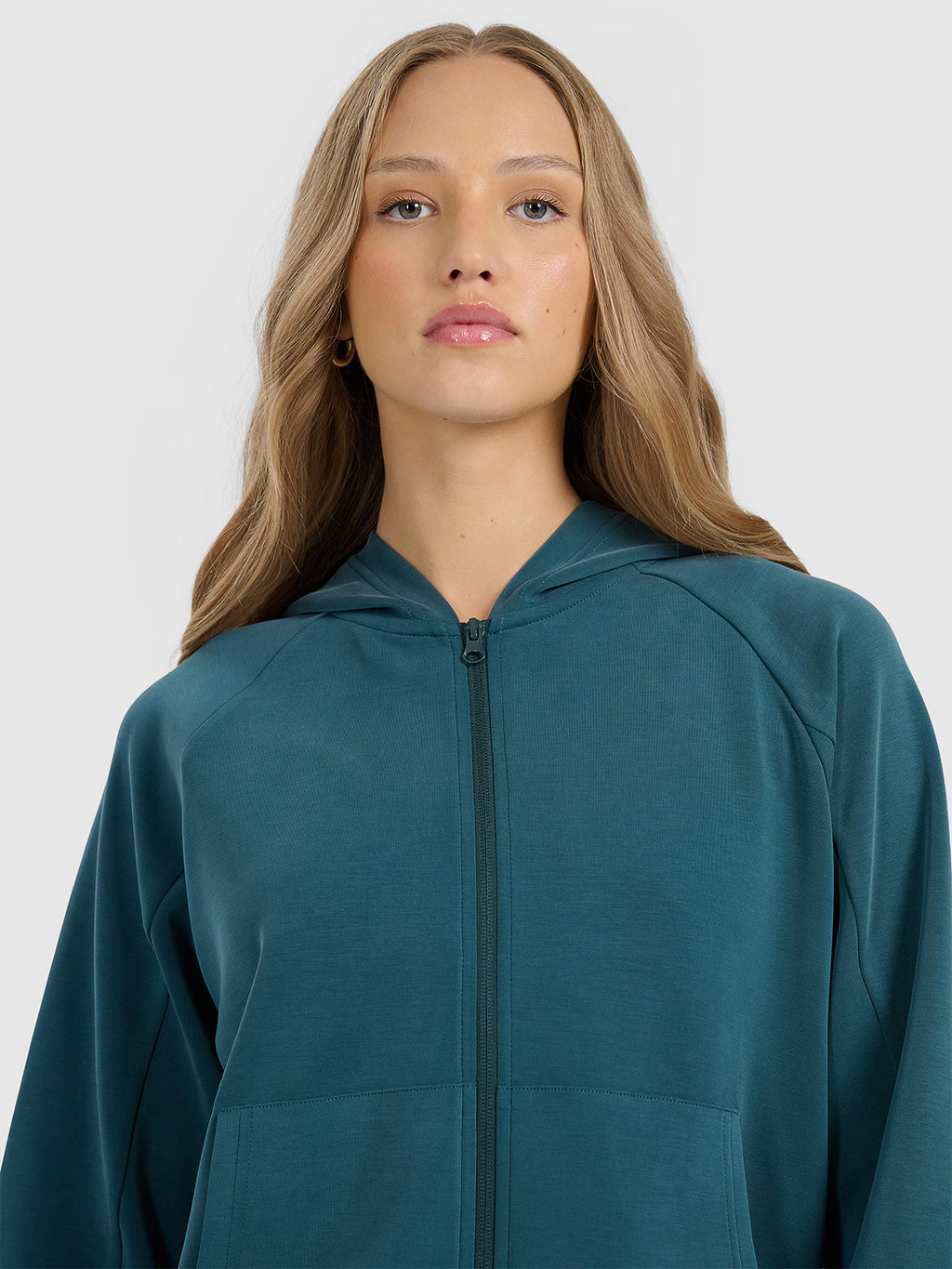 Bluza dresowa rozpinana z modalem damska