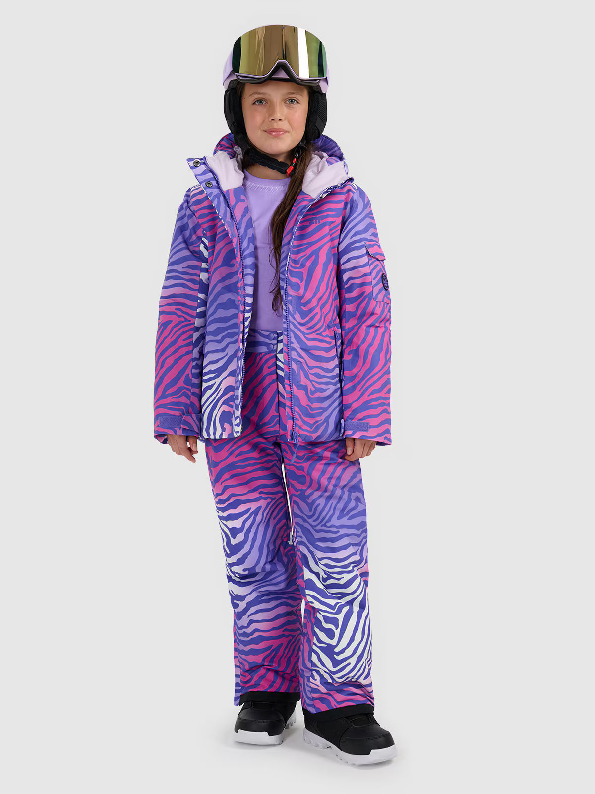Kurtka snowboardowa membrana 8000 dziewczęca