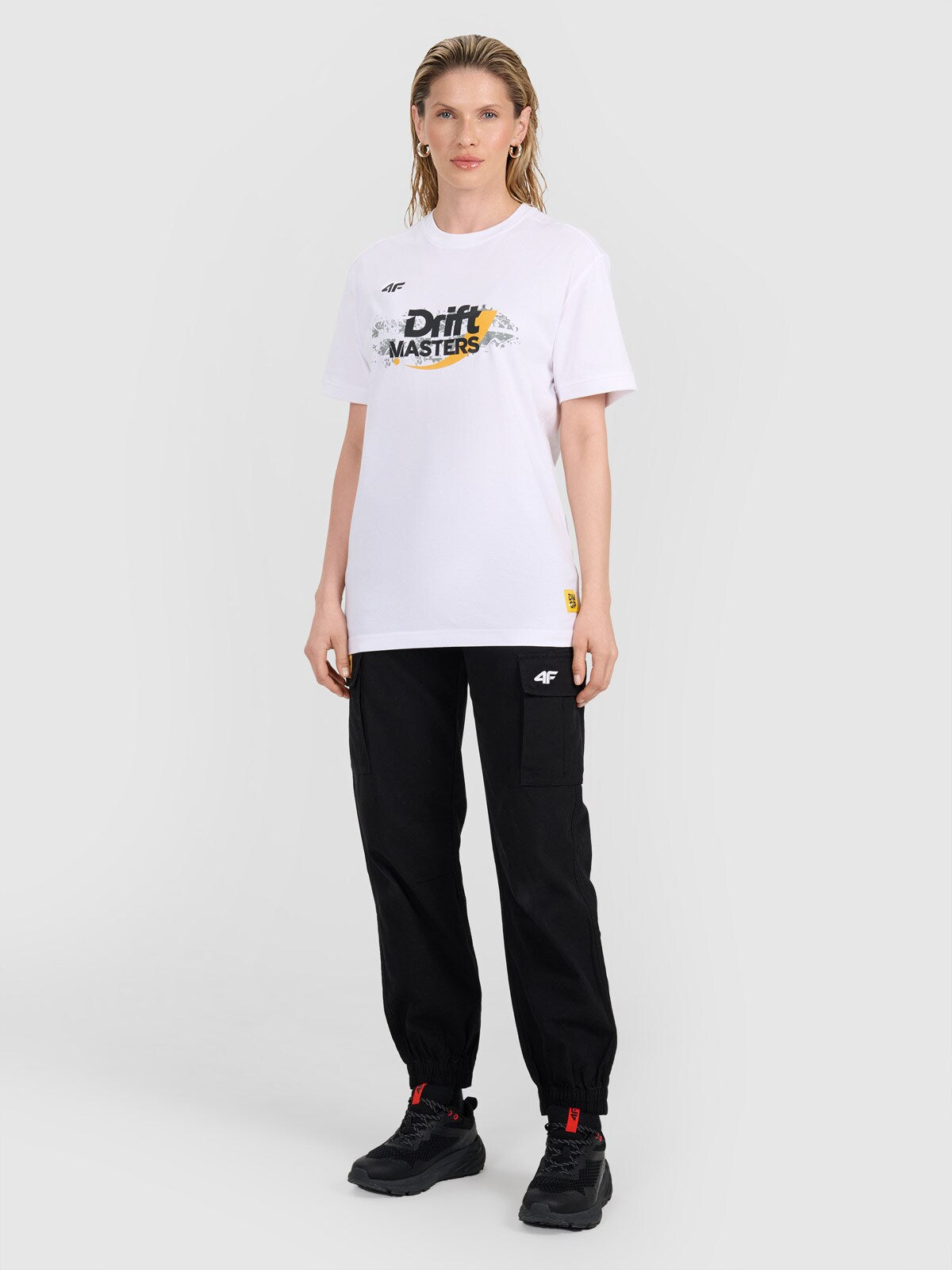T-shirt regular z nadrukiem uniseks 4F x Drift Masters