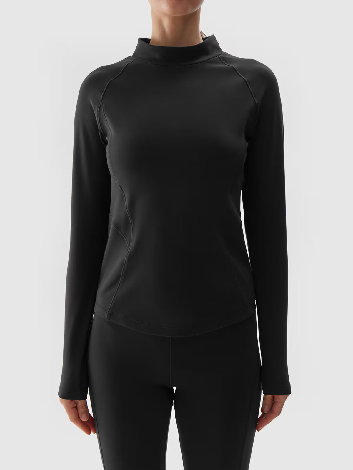 Longsleeve do jogi i pilatesu szybkoschnący damski