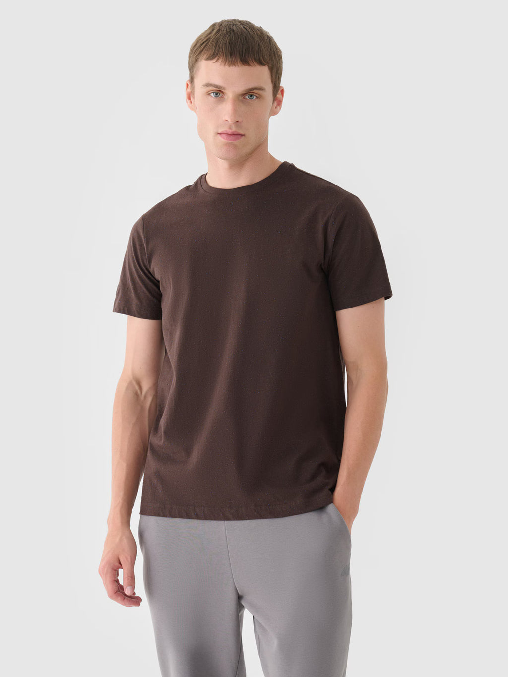 T-shirt regular gładki męski