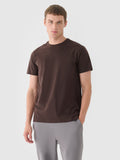 T-shirt regular gładki męski