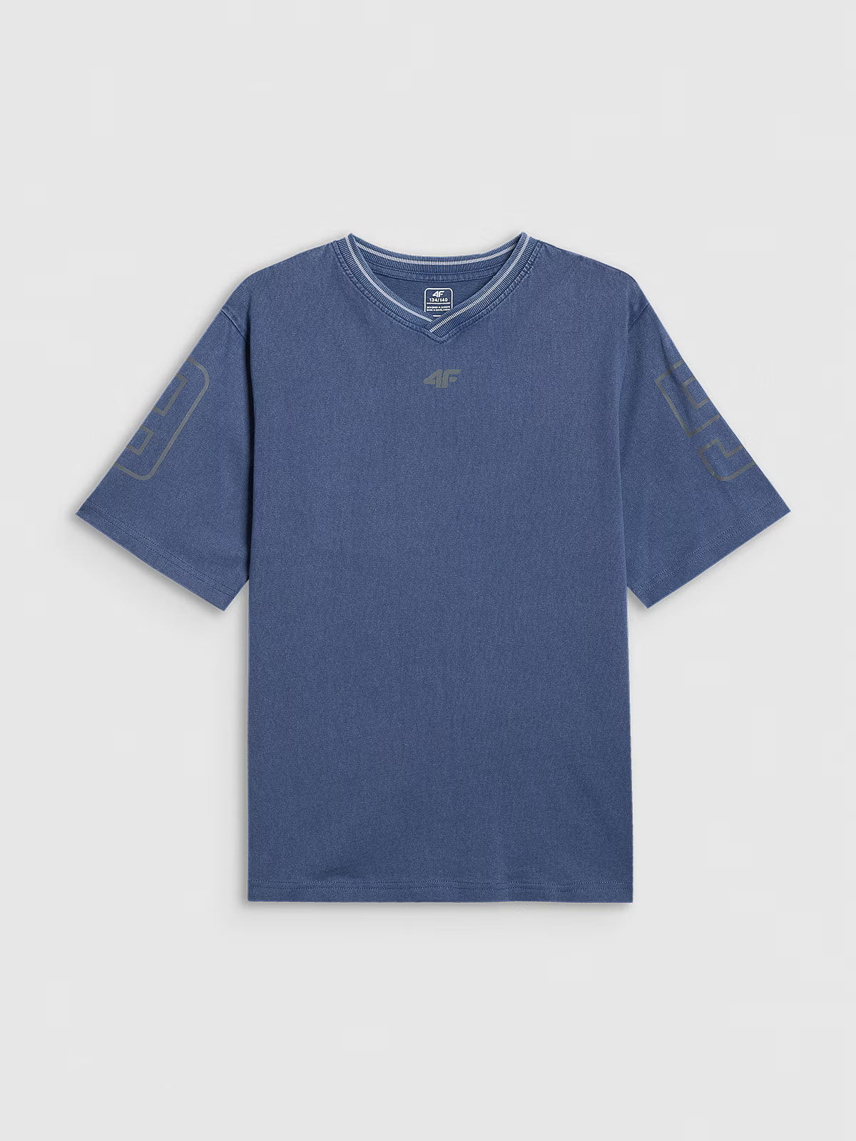 T-shirt loose z nadrukiem chłopięcy