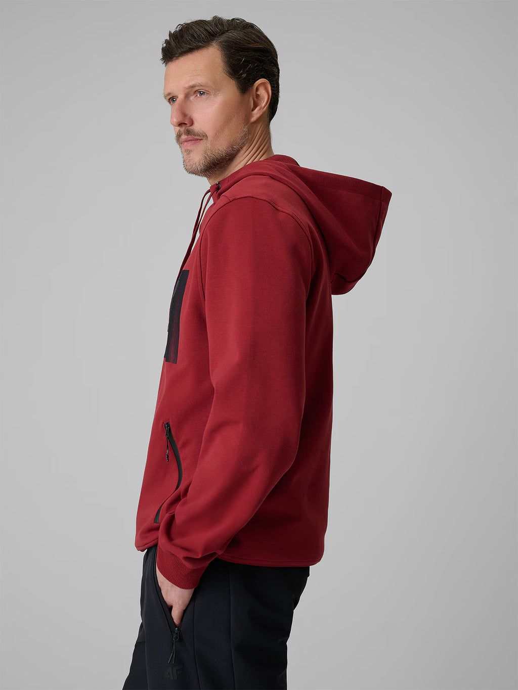 Bluza dresowa regular z kapturem męska