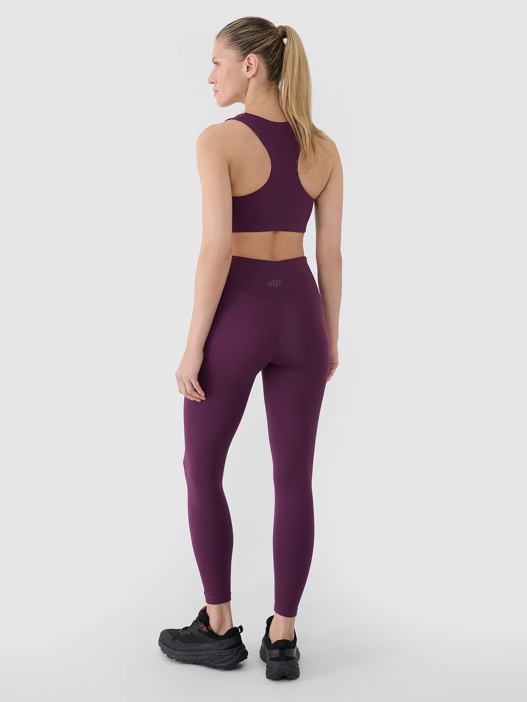 Legginsy treningowe z wysokim stanem damskie
