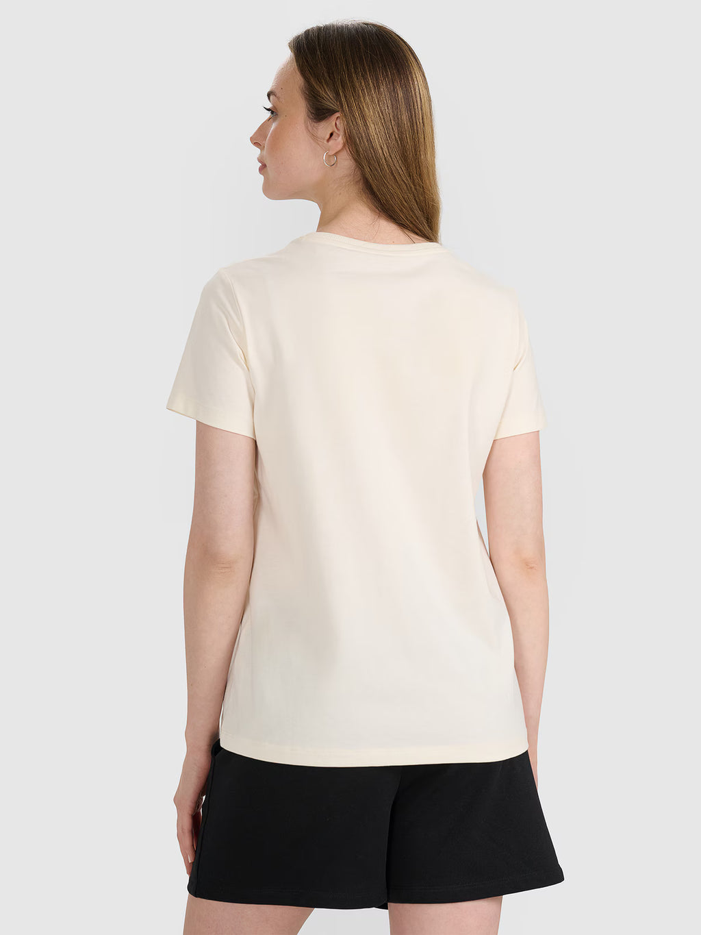 T-shirt oversize gładki damski