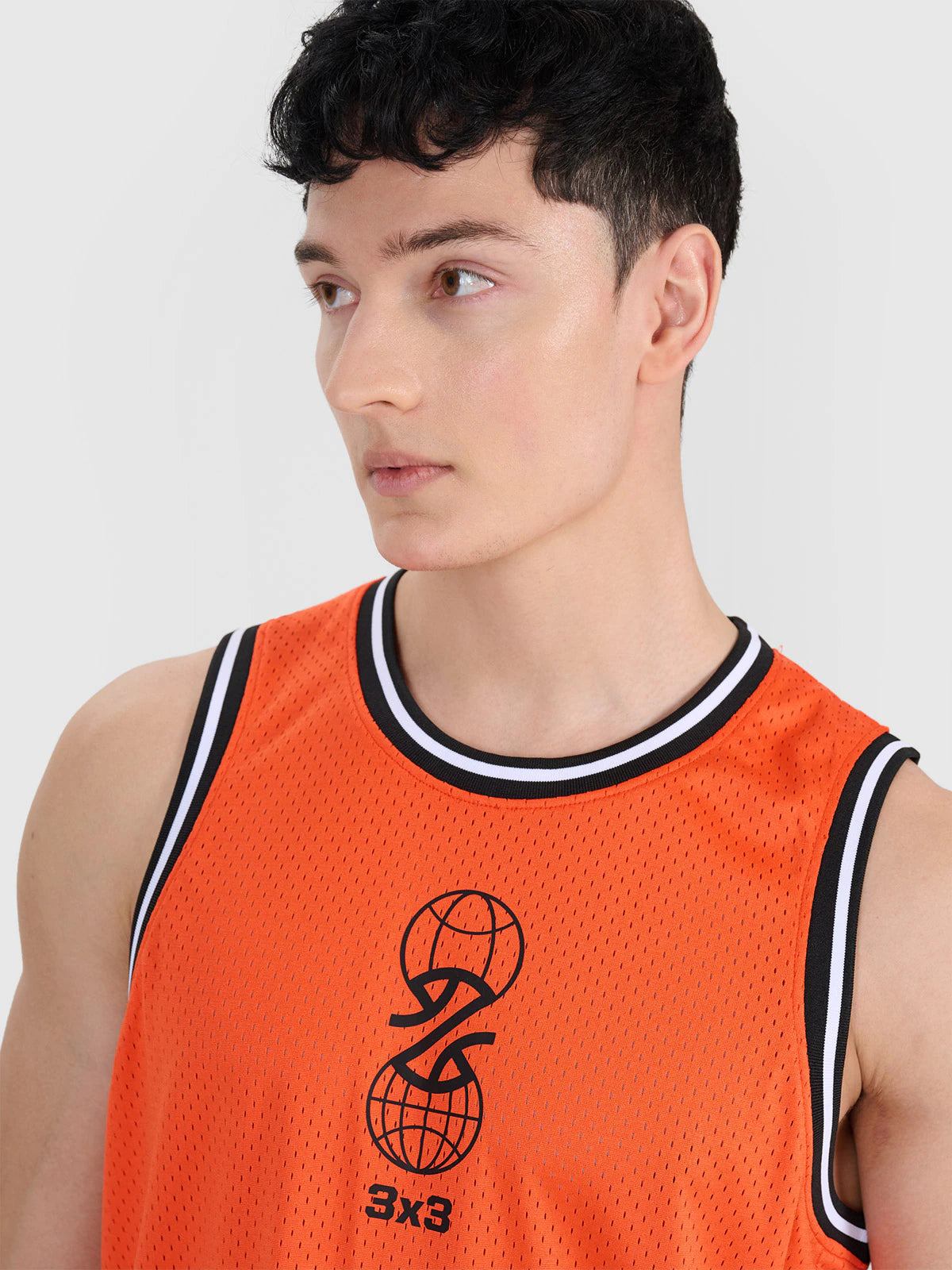Tank top do koszykówki oversize szybkoschnący męski