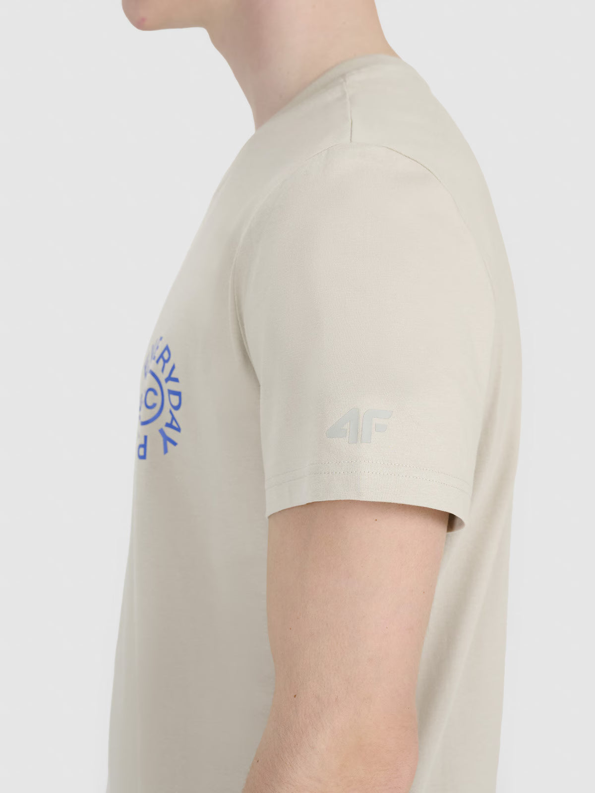 T-shirt regular z nadrukiem męski