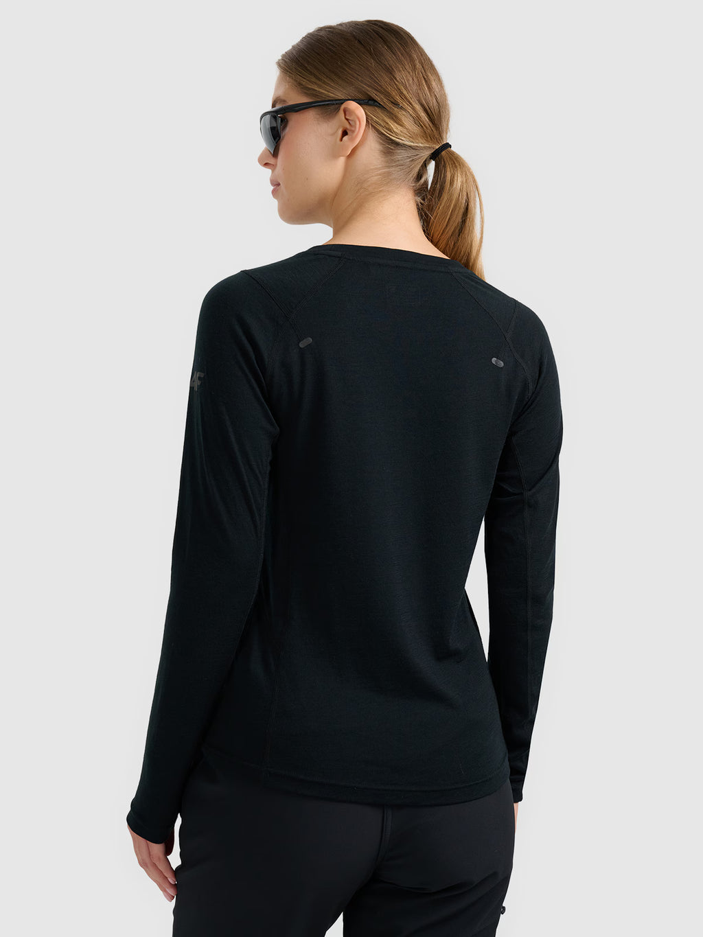 Longsleeve trekkingowy szybkoschnący z wełną merino damski