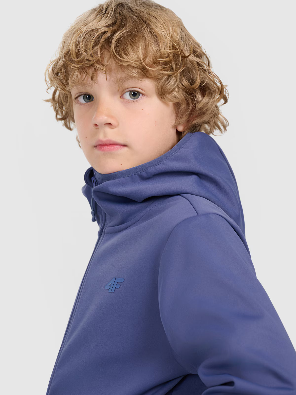 Kurtka softshell wiatroodporna membrana 5000 chłopięca