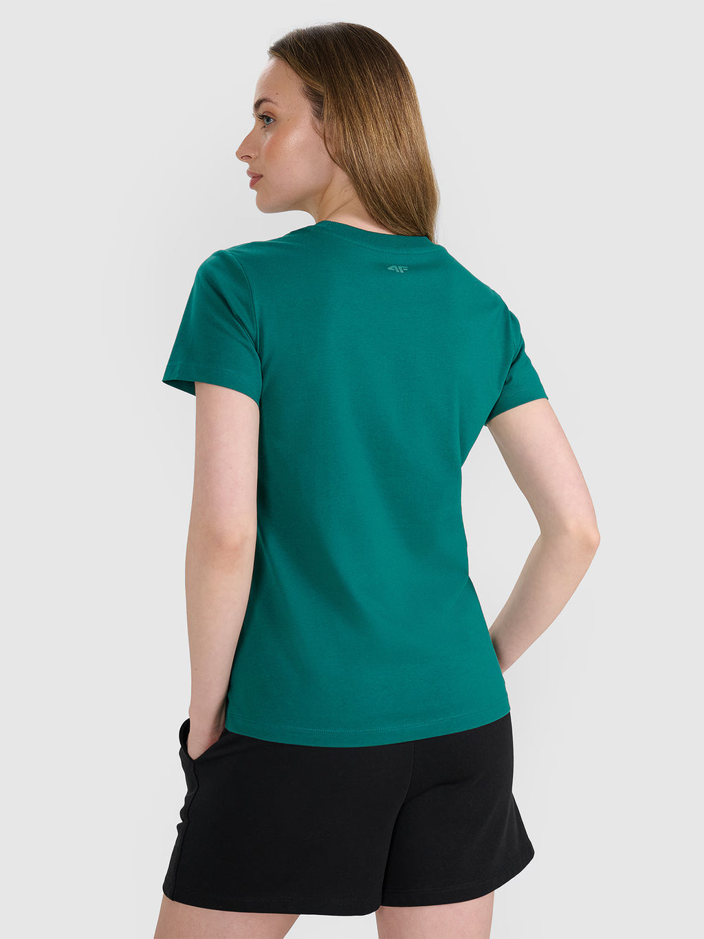 T-shirt regular z nadrukiem damski