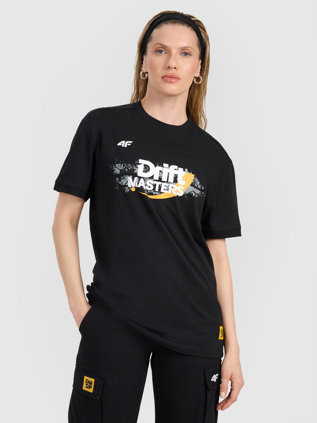 T-shirt regular z nadrukiem uniseks 4F x Drift Masters