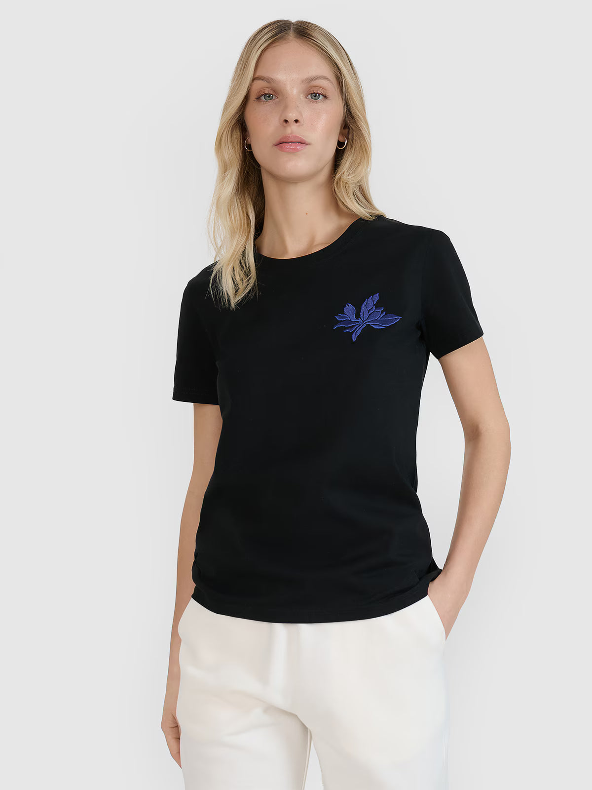 T-shirt regular z nadrukiem damski