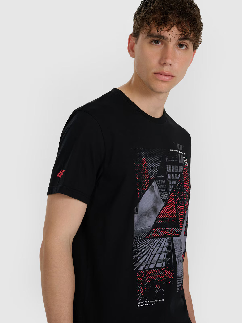 T-shirt regular z nadrukiem męski