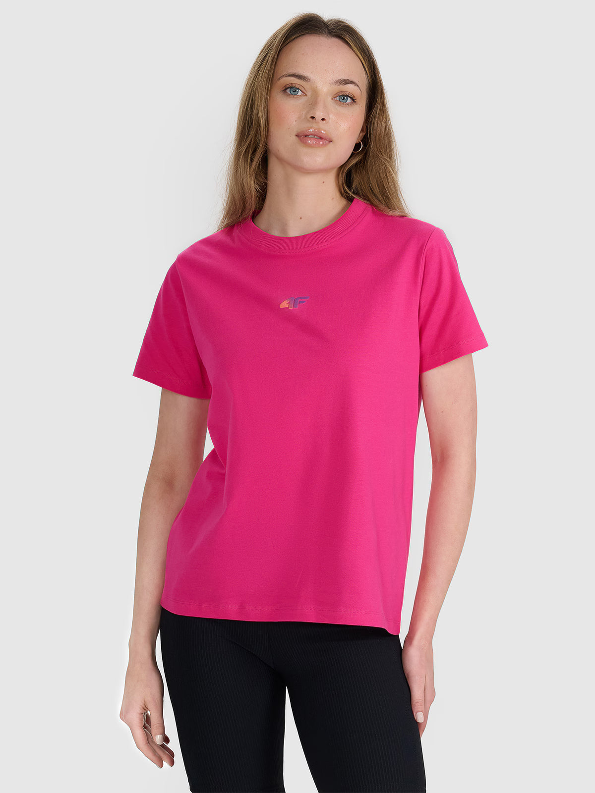 T-shirt oversize z nadrukiem damski