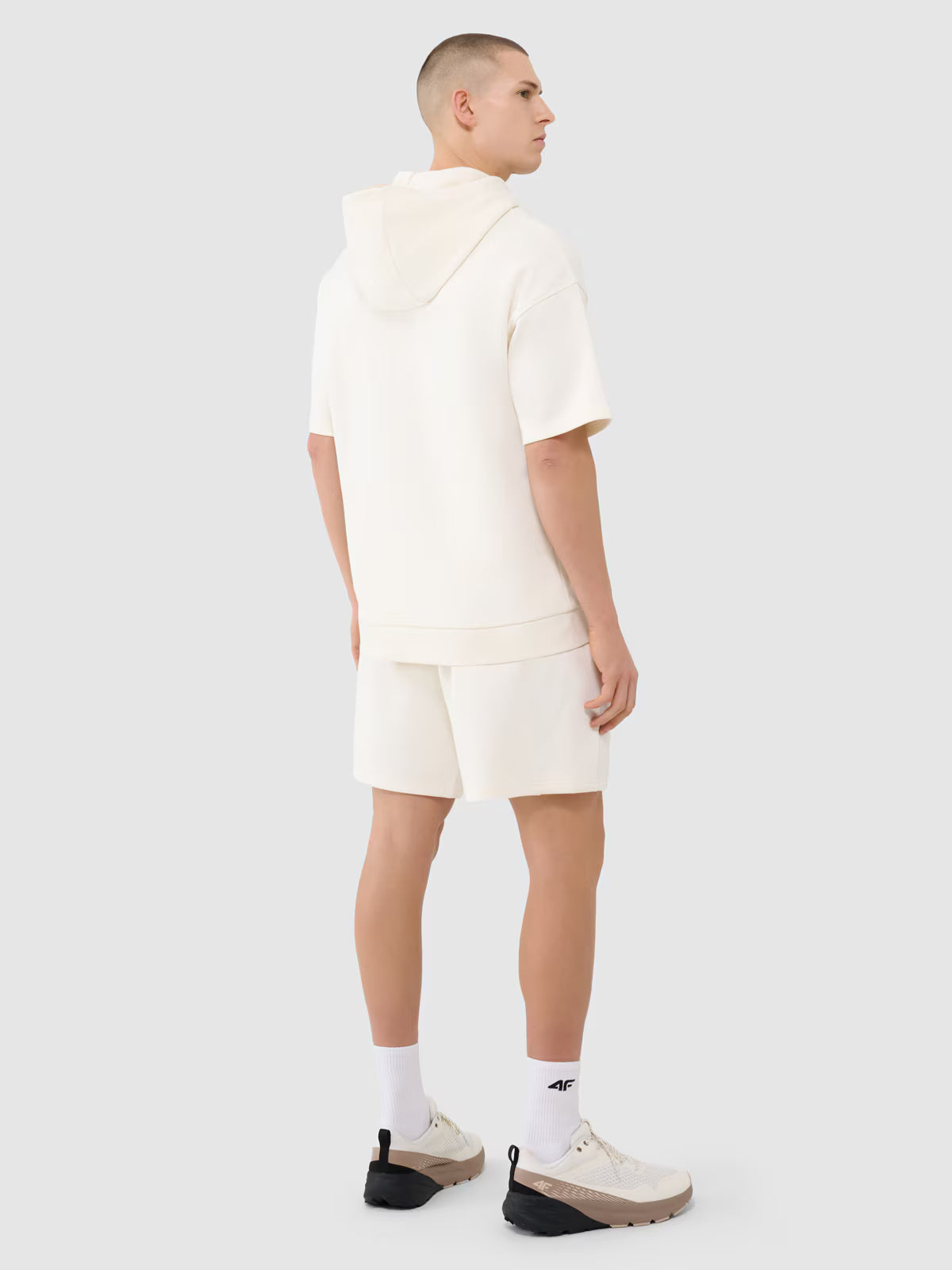 Bluza z krótkim rękawem z kapturem męska