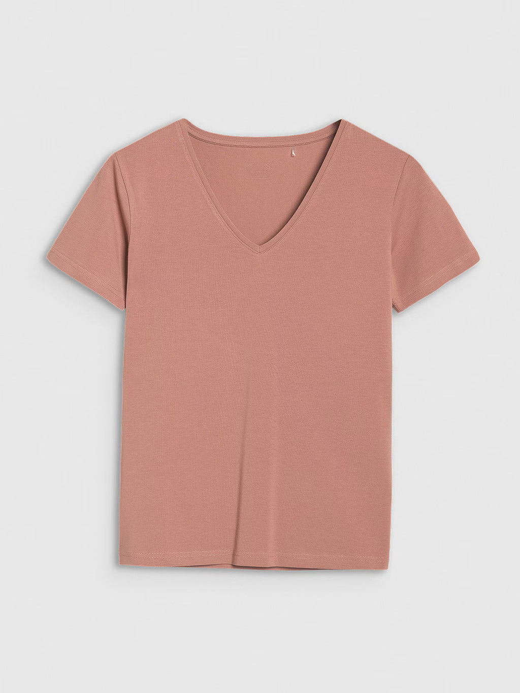 T-shirt slim gładki damski