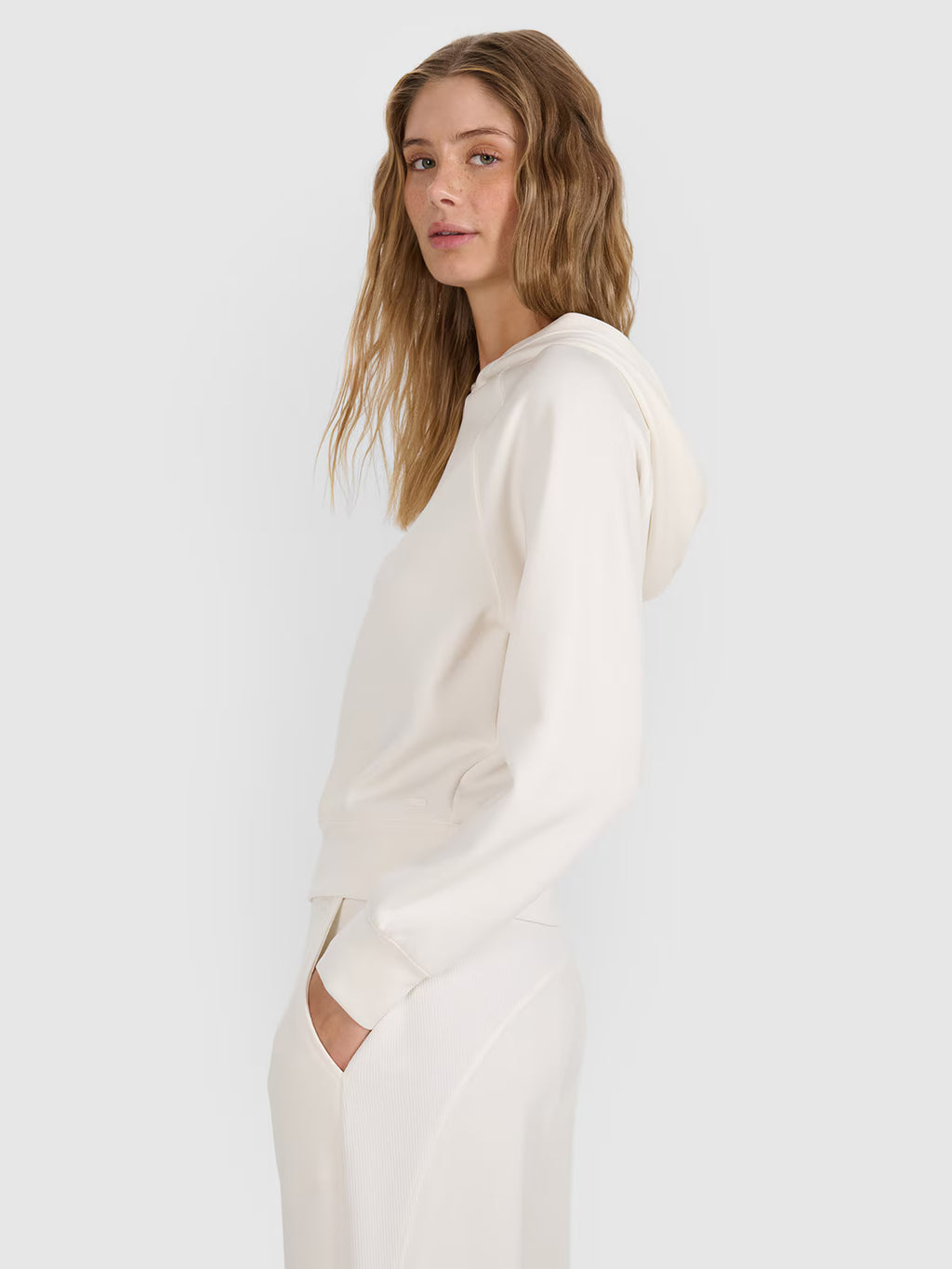 Bluza dresowa nierozpinana z modalem damska