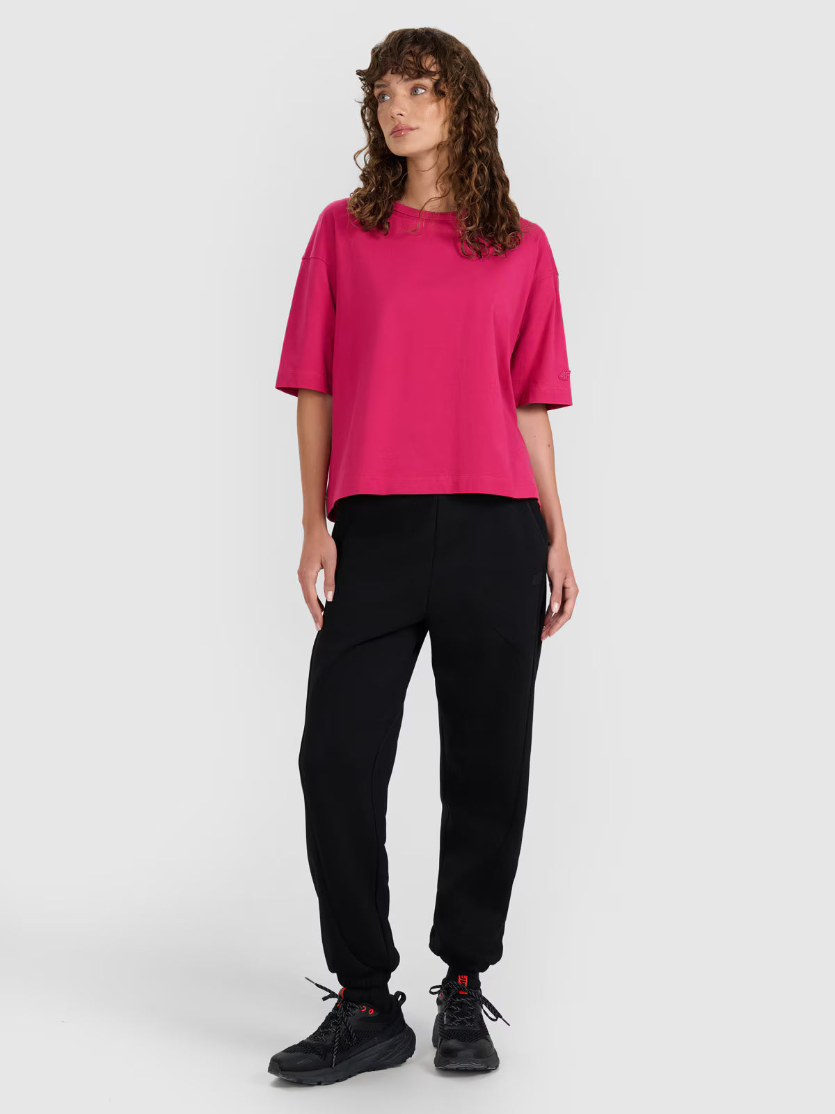 T-shirt oversize gładki damski