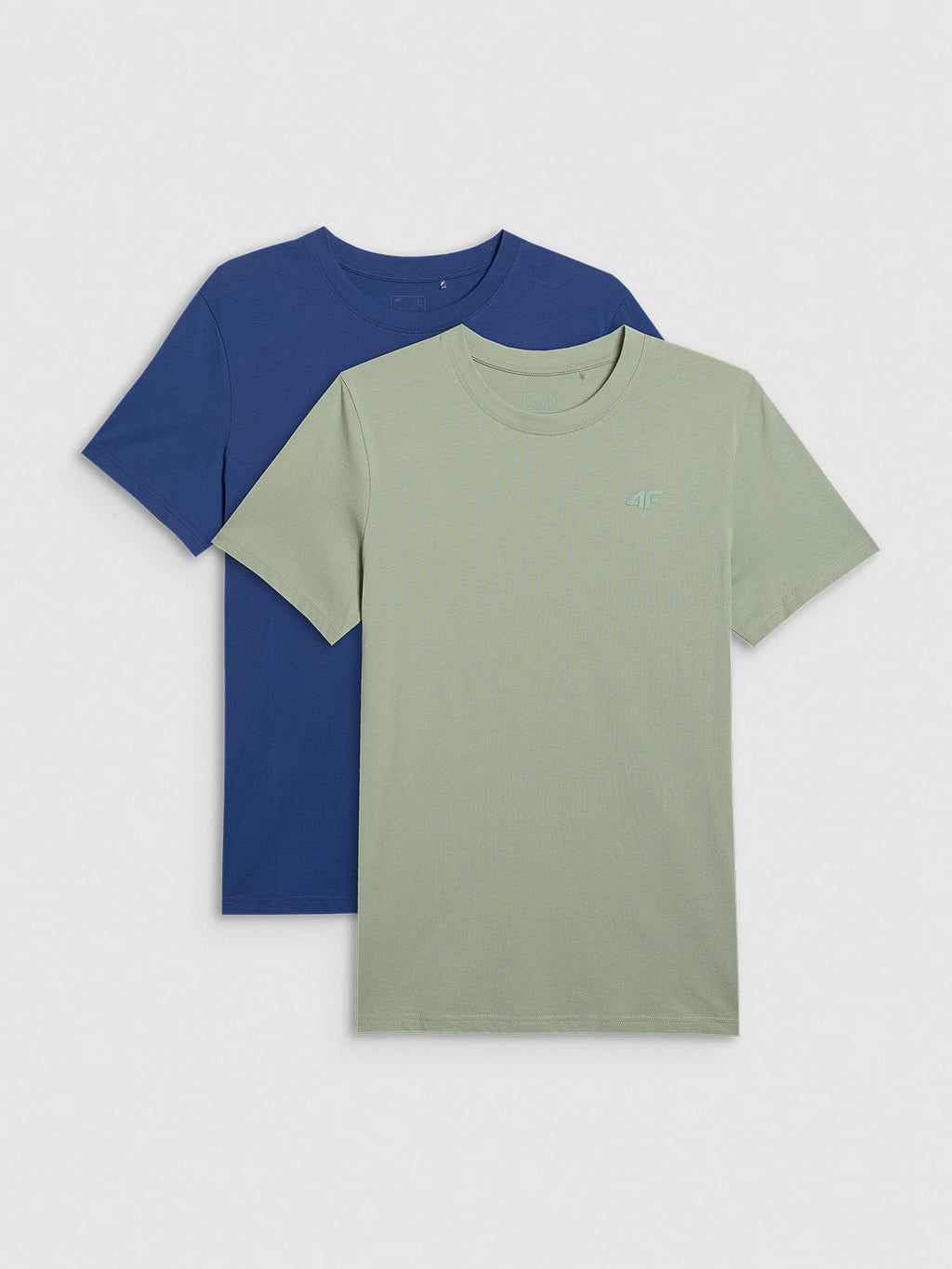 T-shirt regular gładki męski (2-pack)