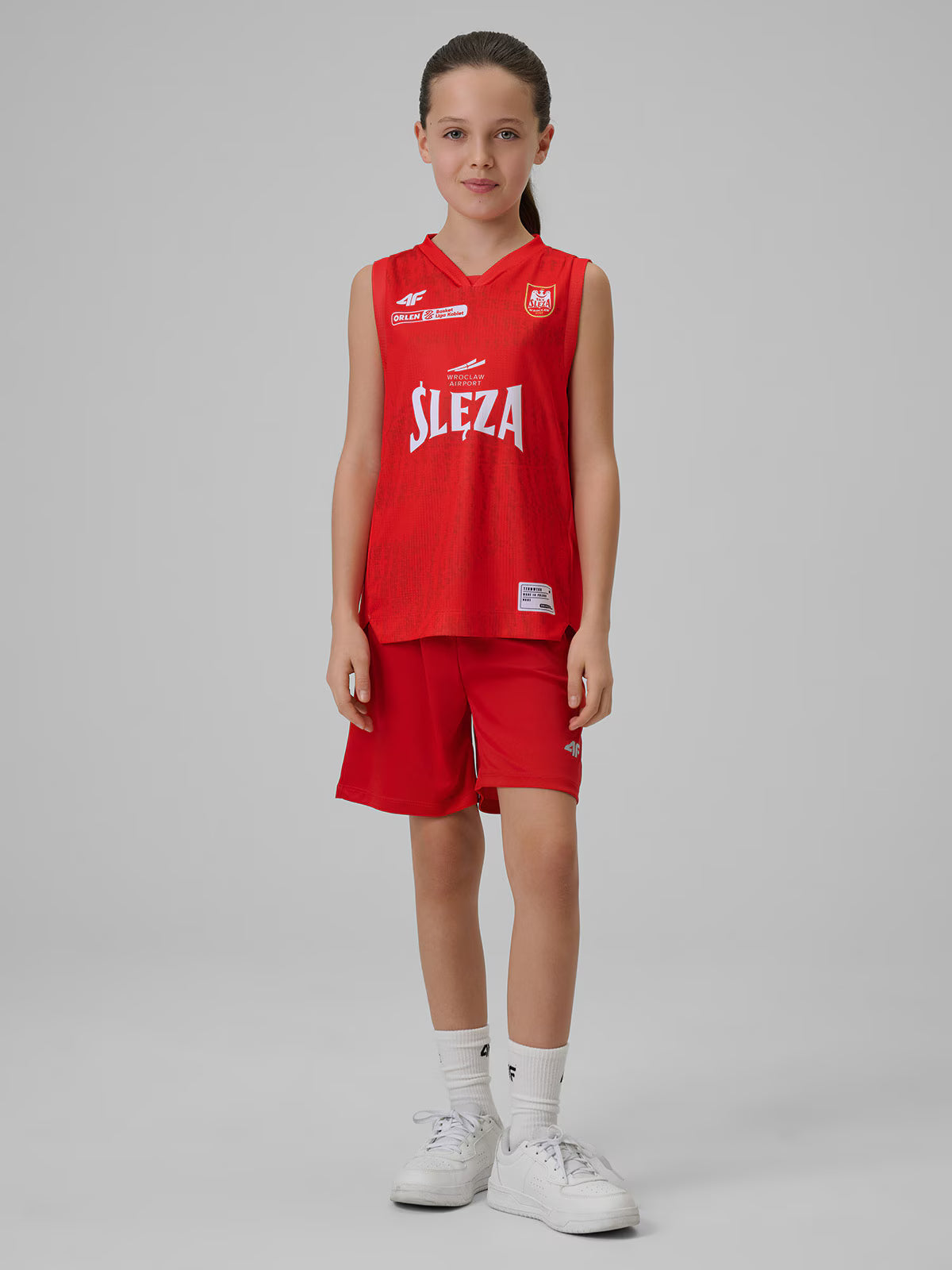 Koszulka meczowa replika domowa z sezonu 2025/26 dziecięca 4F x Ślęza Wrocław
