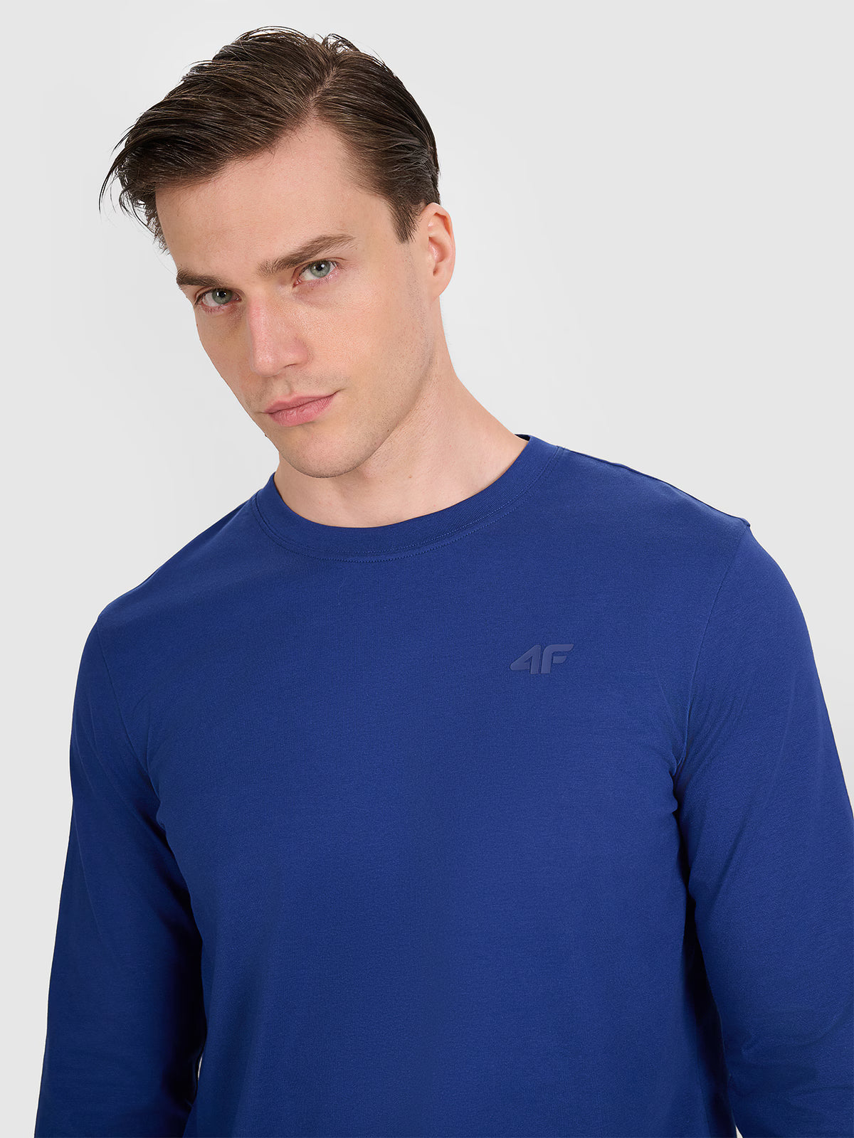 Longsleeve regular gładki męski