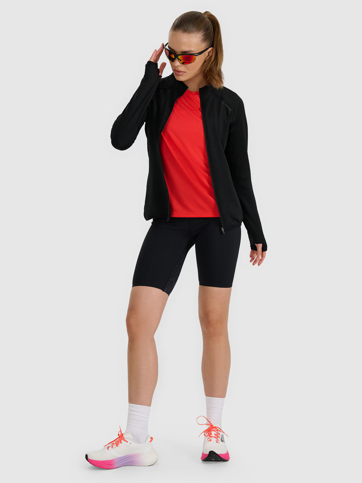 Bluza do biegania regular szybkoschnąca damska