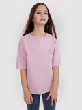 T-shirt oversize z nadrukiem dziewczęcy