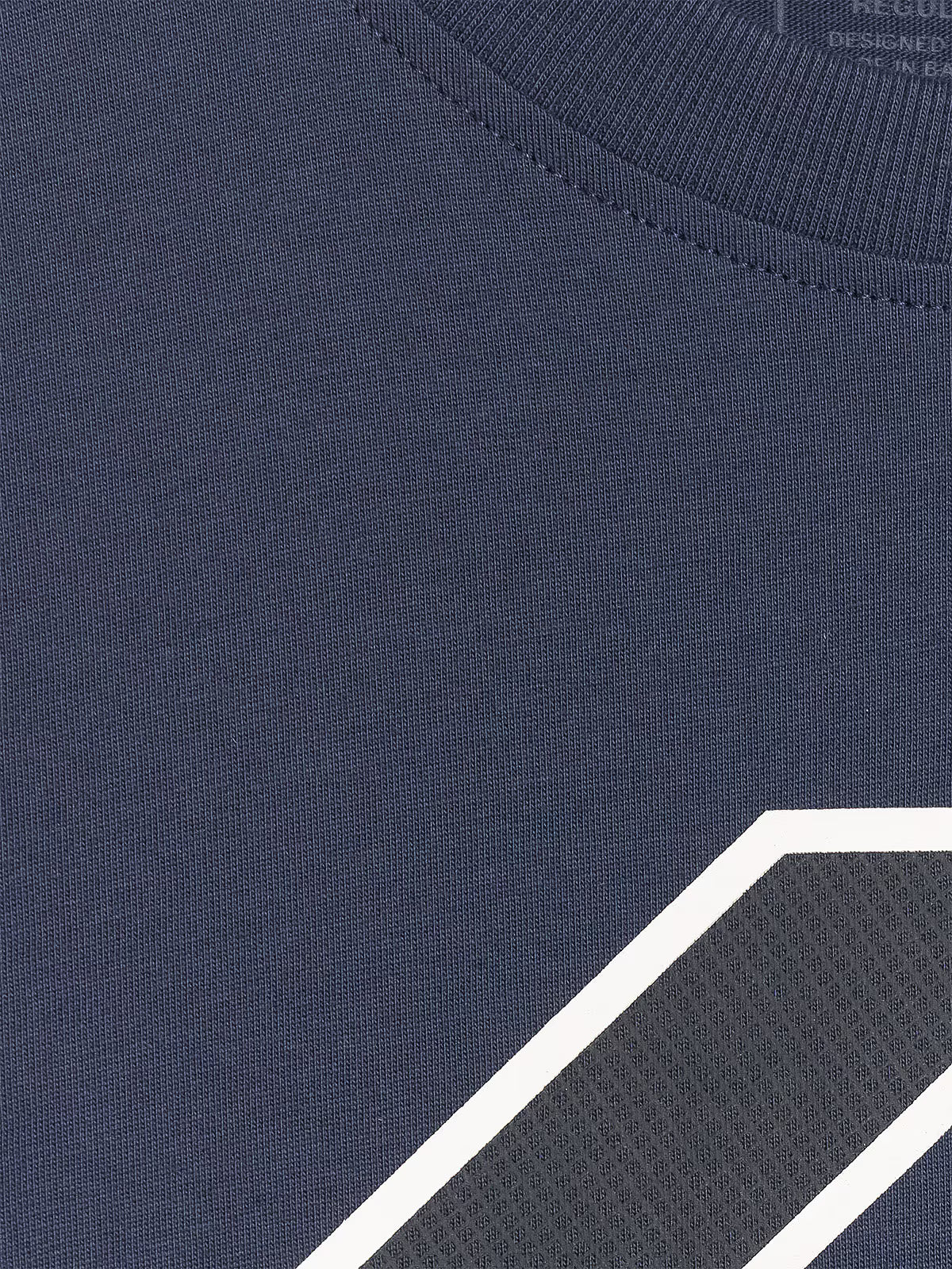 T-shirt regular z nadrukiem męski