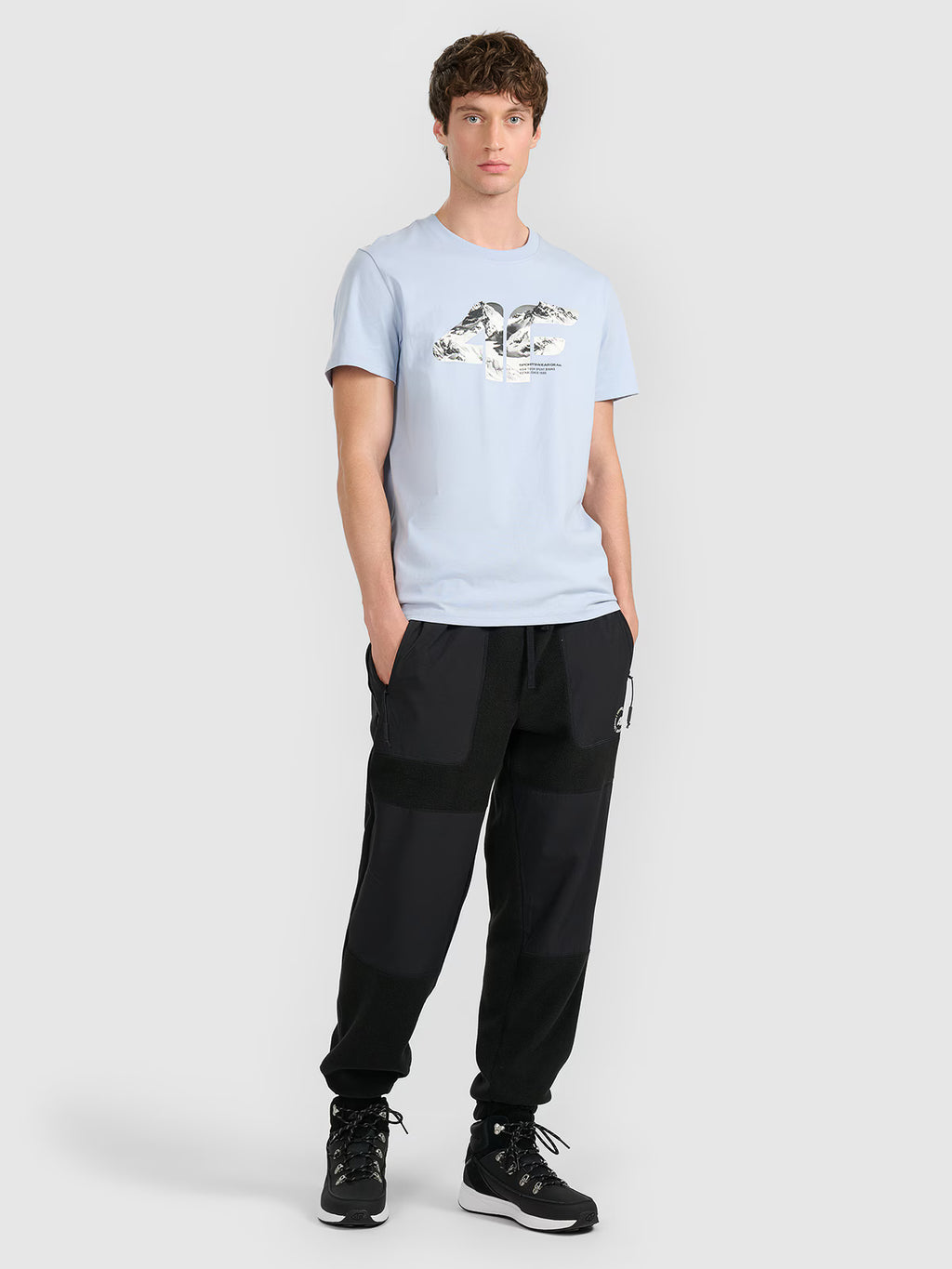 T-shirt regular z nadrukiem męski