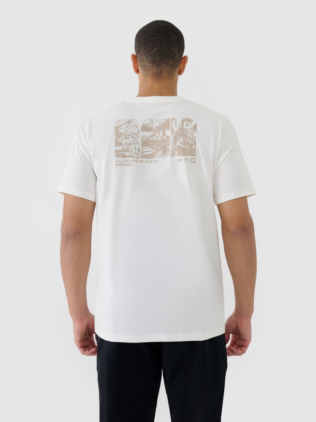 T-shirt oversize z nadrukiem męski