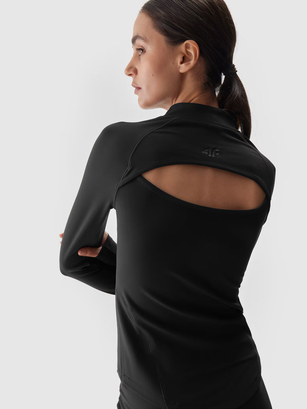 Longsleeve do jogi i pilatesu szybkoschnący damski
