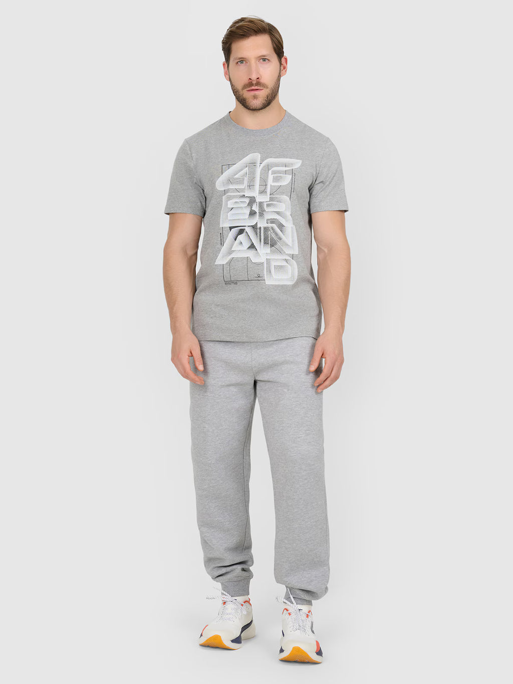 T-shirt regular z nadrukiem męski